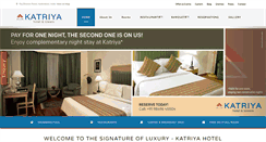 Desktop Screenshot of katriyahotel.com