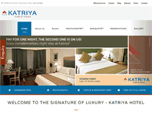 Tablet Screenshot of katriyahotel.com